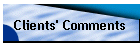 Clients' Comments